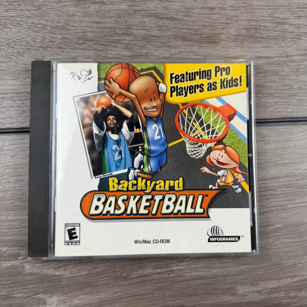 Infogrames Backyard Basketball PC Mac CD-ROM Game Retro Sports Kevin Garnett OS